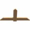 Ekena Millwork Eugene Smooth Timber Gable Bracket, Western Red Cedar, 48"W x 24"H x 1 1/2"D x 5 1/2"F, 12/12 Pitch GBW048X24X0206EUG00SWR - alternate 2